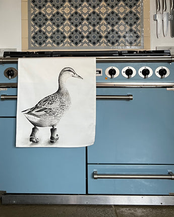 Runaway Duck Tea Towel