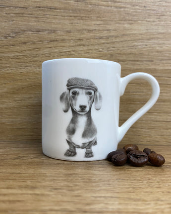 Sidney Sausage Dog Fine Bone China Espresso Cup