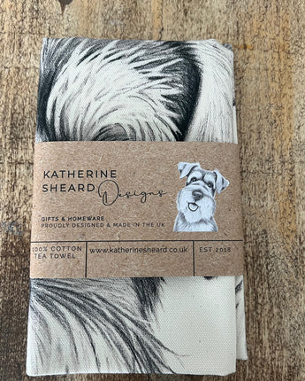 Scout Schnauzer Tea Towel