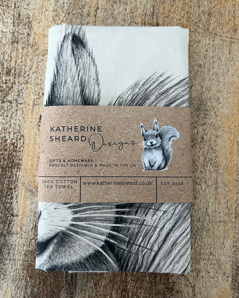 Skittle Squirrel Tea Towel